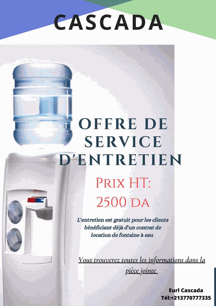 Entretien fontaine