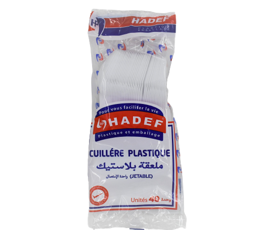 Cuillères en plastique (Petit Modèle) 50 Unités